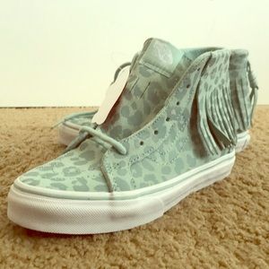 Vans hightops with fringe. Size 3 youth.